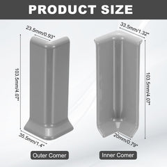 uxcell baseboard corner inner right demonstrating seamless wall transition