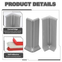 uxcell baseboard corner outer right shielding wall edge from scuffs