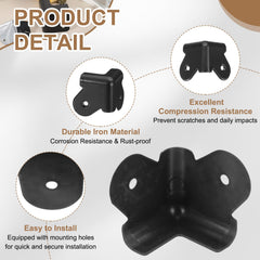 uxcell speaker corner protectors durable plastic design resists corrosion and rust during use.