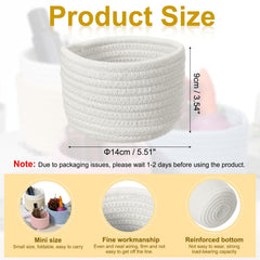 uxcell round storage basket in nursery keeps diapers and small toys neatly.