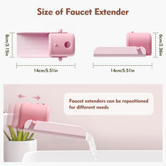 UYUOO dual-interface compatibility faucet extender image highlights simple installation