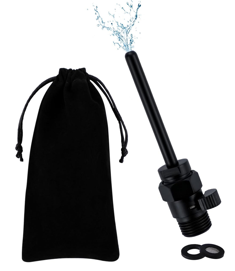 V-Frankness Shower Enema Cleaner nozzle in matte black for smooth cleaning