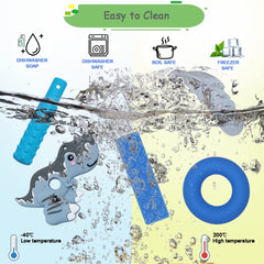 V-TOP chew necklace with stick texture for fidget relief