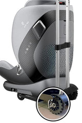 V VOLKGO folding design enables compact storage between flights.