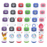 VACVOU 24-pack kids sublimation tumbler with lid and straw for personalized designs.