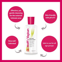 Vagisan Intimate Wash Lotion foam closeup shows mild lather for sensitive areas.