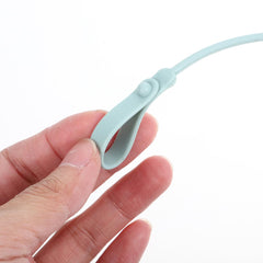 Vaguelly set attached to highchair makes spoons easy to reach for little eaters