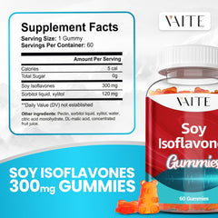 VAITE Soy Isoflavones vegan chewables jar prepared for daily use and bone health.
