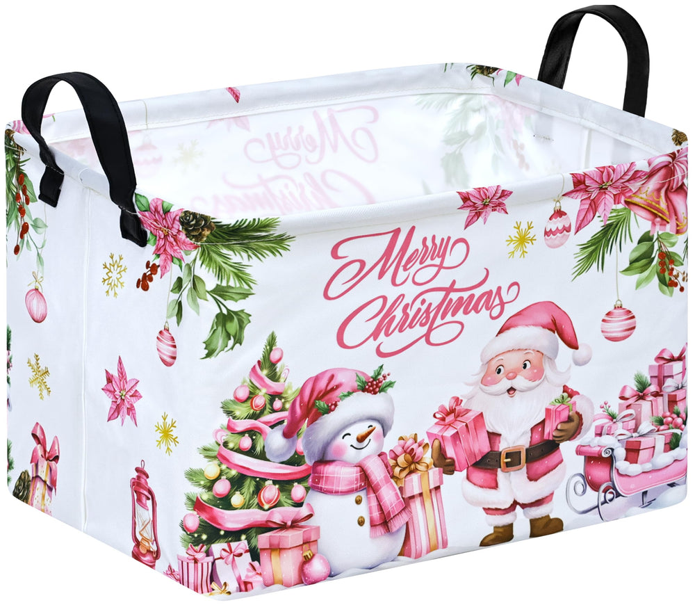 VAIVUSTO Christmas Basket front view for stylish home storage.