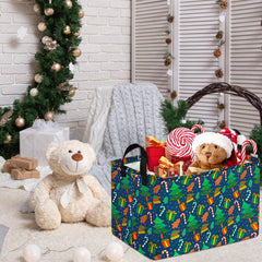 VAIVUSTO linen cotton fabric basket adds stylish decor to nursery.