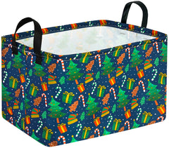 VAIVUSTO rectangular Christmas basket for organized toy and gift storage.