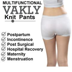 Vakly knit mesh high-waisted underwear; secure fit for post-delivery support.