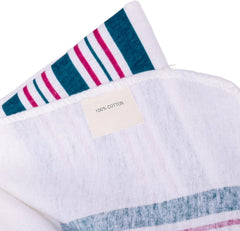 Vakly unisex striped design suits all newborns with neutral style.