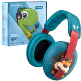 Vanderfields baby ear protection headphones with lion design providing gentle sound relief for infants.