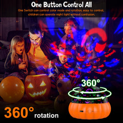 VANSHINIEER 360-degree rotation delivers dynamic light shows across walls and ceilings.