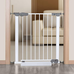 VANZACK gate anti-kick pedal installed under the gate prevents kicks during playtime.