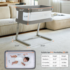 VaVaSoo bassinet with built-in melodies and white noise options