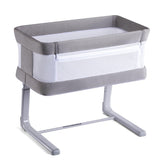 VaVaSoo electric bassinet side view for easy bedside access