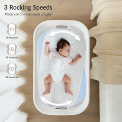 VaVaSoo bassinet soothing sounds provide a peaceful sleep environment.