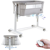 VaVaSoo electric bassinet rocking motions view showing three soothing patterns.