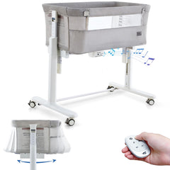 VaVaSoo electric bassinet rocking motions view showing three soothing patterns.