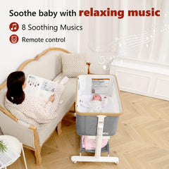 Vavassoo bassinet with soothing music and white noise options