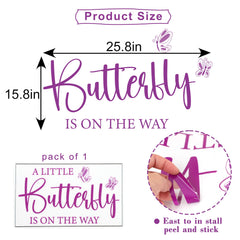 VAVAYAO butterfly backdrop enhances balloon arch with vibrant, reusable wall decor for photos.