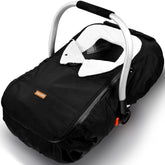Vaxaape baby car seat cover in winter-protector protecting infant from cold winds