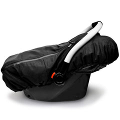 Vaxaape universal-fit car seat cover showing easy installation over carriers