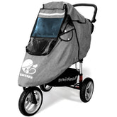 Vaxaape Stroller Rain Cover universal fit protects child from rain and wind.