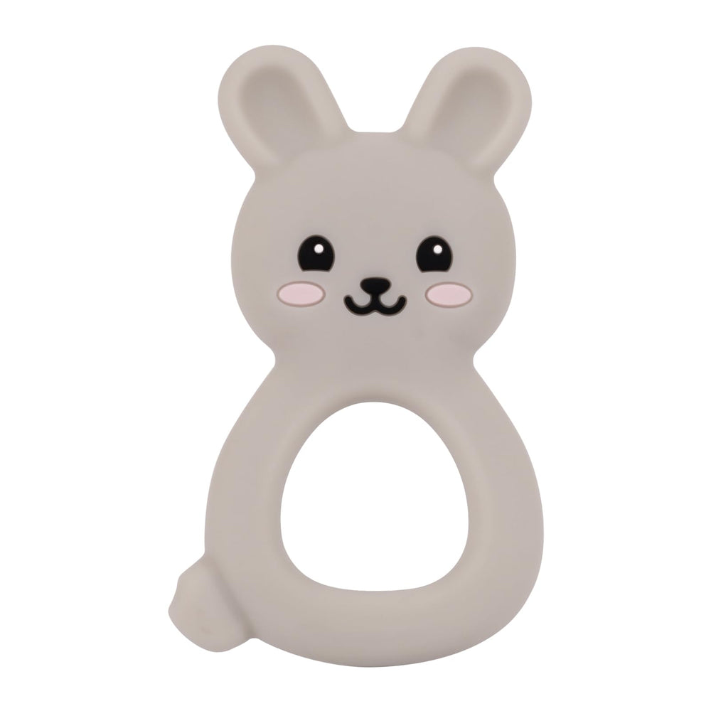 Vbglmya Baby Bunny Teether with soft textures for gentle gum soothing