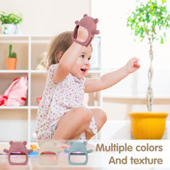Vbglmya groundhog teether features a seamless one-piece design
