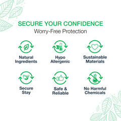 Veeda bio-core absorb highlighted for quick liquid lock and odor control.