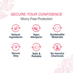 Veeda Natural Underwear close-up shows absorbent bio-core for fast moisture lock.