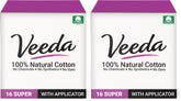 Veeda natural cotton tampons pack for pure comfort during your cycle.