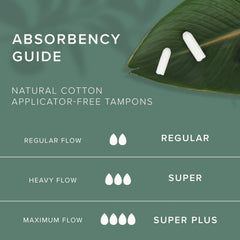 Veeda tampons super absorbency with leak-proof protection for daily wear.