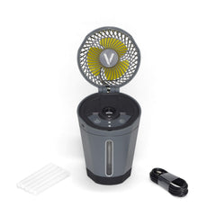 Veer misting fan for babies delivers a gentle mist for comfortable outings.