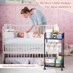 VEESUN felt bags offer soft, easy-to-clean storage for wipes, bibs, and outfits.