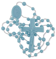 Venerare Vatican blue rosary in hand for group prayers and events