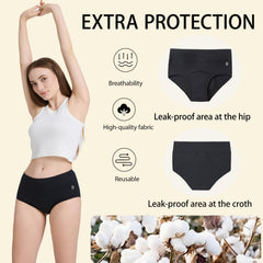 VEOPRIHGH leakproof underwear fabric close-up displaying soft cotton blend for all-day comfort