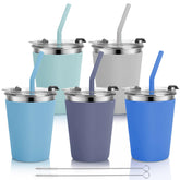 Vermida kids cups with leakproof lids for travel and mess-free drinks