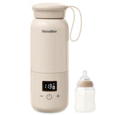 Veroline portable bottle warmer in travel-compact design for on-the-go feeding.