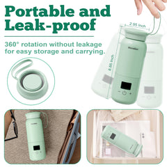 Compact 10 oz capacity fits diaper bags and stroller cup holders
