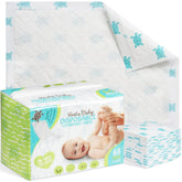 Vesta Baby 65 disposable changing pad with hexagon quilted surface for gentle changes.