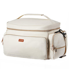 VEVOR breast pump bag's organized pockets keep wipes, brushes, and creams handy