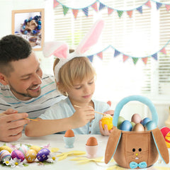 vewicokop Easter basket lightweight and durable for easy transport.
