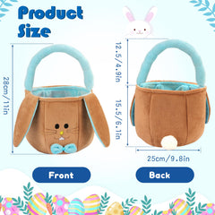 vewicokop Easter basket soft plush material feels gentle on skin.