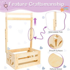 Vibaruta DIY-ready crate invites customization with paint, ribbons and flowers.