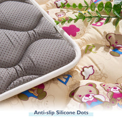 Vibe Bear play mat with non-slip back, anti-slip bottom for stable floor play.