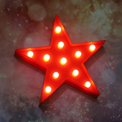 Vicila battery-operated star sign allows cordless placement and easy setup.